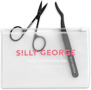 Silly George eyelash application kit with T scissors, eyelash pliers, waterproof transport case, made from Bio-Bio Bio-Bio PVC.. Discover why thousands choose DIAYTAR NIGERIA for affordable products delivered in less than a week.