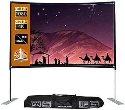 Keball HD projector screen with 100 inch 16: 9 support with fixed base connector, portable projector screen for movies, home cinema, games, desktop.. Your one-click solution to affordable shopping, DIAYTAR NIGERIA delivers quality products nationwide.