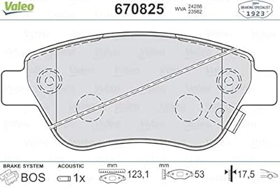 Valeo 670825 brake pads for Opel Corsa D.. DIAYTAR NIGERIA brings the marketplace to your home with budget-friendly prices and nationwide delivery.