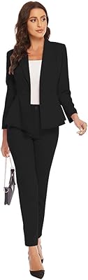 Blazer two -piece long -sleeved for women - smart office suit, classic relaxed jacket.. Your ultimate shopping destination, DIAYTAR NIGERIA combines extensive selection with affordable shipping.