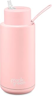 Reusable bottle Frank Greene lined with ceramic with straw cap.. DIAYTAR NIGERIA: Your partner in affordable online retail with reliable delivery across the nation.