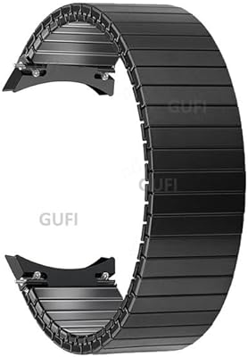 Watch accessories - curved stainless stainless steel bracelet for Samsung Galaxys Watch 4 Classic 42 46mm Elastic band without space for Watch4 5 40 44 Pro 45mm.. DIAYTAR NIGERIA: Where affordability meets variety, with thousands of products delivered in less than 8 days.
