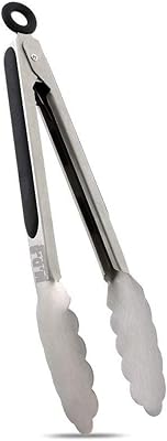 9.5 inch ematic lodge pliers durable stainless steel steel tweezers for barbecue kitchen and restaurant.. DIAYTAR NIGERIA: Where value shopping meets reliable 5-8 day delivery across the nation.