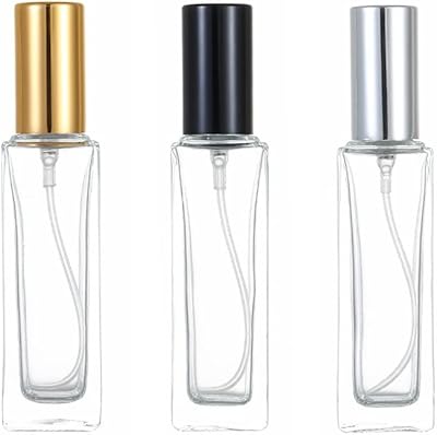 Zuking 3 perfume atomizers with diffuser, mini 10 ml glass spray bottle, empty videling atomizer rechargeable for women and men (black + gold + silver).. DIAYTAR NIGERIA: Where shopping is a pleasure with affordable prices and reliable delivery service.
