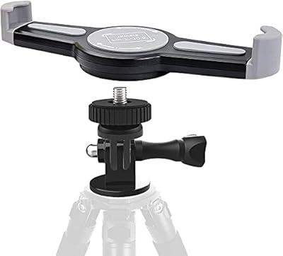 Exshow mounting support for tripod for iPad tablet with tripod and screw adapter, universal clamp support for tablet compatible with iPad Air 10.5 9.7 and all tabs 7 "-10.5", use on selfie pole, tripod support, etc... Shop with purpose and save with DIAYTAR NIGERIA's extensive platform and nationwide delivery service.