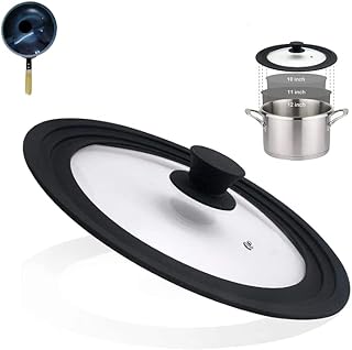 Universal cover for pots, stoves and stoves - tempered glass with heat resistant silicone edge, is suitable for 24, 26 and 28 cm diameter kitchen utensils, round.. Your digital shopping ally, DIAYTAR NIGERIA offers extensive selection with budget-friendly delivery.
