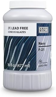 Central art Amaco Low Fire Navy Glaze for Pottery and Ceramics 475 ml each (F-21 Navy).. DIAYTAR NIGERIA: Your affordable shopping destination with thousands of products delivered in days.