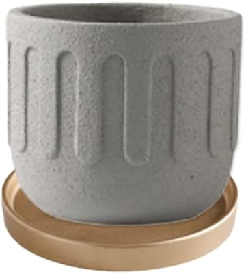Bamboo decor | Modern flower pot _ Bohemian style _ Natural earth color _ Suitable for interior and exterior use (gray).. DIAYTAR NIGERIA: Redefining e-commerce with affordable prices and reliable nationwide shipping.