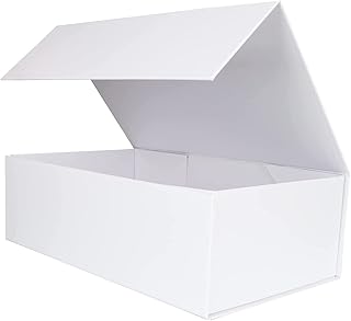 White Thminns Gift Box Size 28 x 22 x 10 cm, Large empty gift box for women with foldable ribbons for Christmas, Valentine's Day and Wedding.. DIAYTAR NIGERIA transforms desires into deliveries with our affordable prices and dependable shipping.