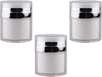 Hailily 3 pieces 15 g/ml Cosmetic containers without air shots without air containing lotion bottles for travel, business trips and crafts.. DIAYTAR NIGERIA: Making quality products accessible to all Nigerians at affordable prices.