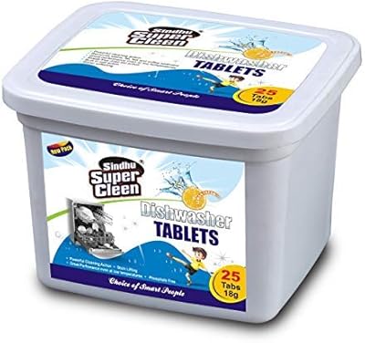 Sindhu Super Clean dishwasher tablets (25 tablets, 18 g each).. Your comprehensive marketplace awaits at DIAYTAR NIGERIA with affordable prices and reliable delivery times.