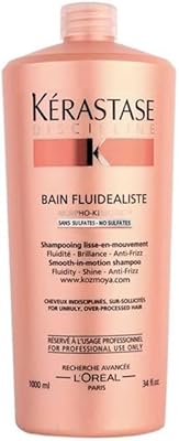 Displain Bath Fluidialist Smooth in Motion Shampoo without sulfate for frizzy hair and ultra-treated, 1000 ml/34oz.. Your trusted marketplace, DIAYTAR NIGERIA offers extensive variety with delivery within 8 days.