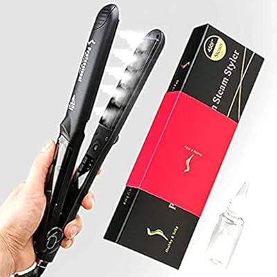 Professional steam straightener Durisilk, Professional steam straightener 2 in 1 in Tourmaline ceramic, double voltage 2 in 1 with LED screen (Skyover).. No delays, no drama — just fast, affordable shopping with DIAYTAR Nigeria.