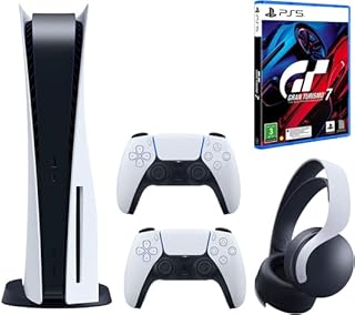 PlayStation 5 controller with PlayStation 5 Gran Turismo 7, Double wireless controlle and 3D wireless helmet Pulse.. Shop from our extensive catalog at DIAYTAR NIGERIA and enjoy doorstep delivery in just 5-8 days.