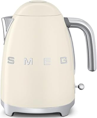 Smeg kettle in retro style stainless steel from the 1950s with indicator.. DIAYTAR NIGERIA: Your partner in affordable online retail with reliable shipping across Nigeria.