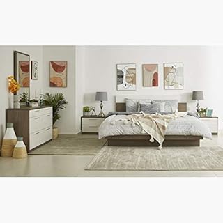 Home Box Irelandensemble De Chambre 5 Pieces with King bed, 2 night tables, chest of drawers and mirror.. DIAYTAR NIGERIA provides endless shopping possibilities with affordable prices and prompt delivery service.