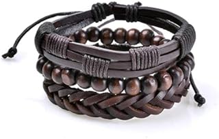 Punk bracelets in real leather for men, onyx, lava, hematite, jewelry accessories, stone pearl bracelets (free).. Experience the power of choice with DIAYTAR NIGERIA's vast catalog and affordable 5-8 day delivery.