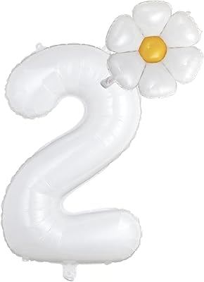 Marguerite Ballons Kit Number 2, 2nd anniversary party decorations, 2 Marguerite 32 "Balloons, Marguerite Aluminum Balloons for Ballets, Birthday, Baby Shower, Wedding Decoration, Wedding, Wedding Decoration.. DIAYTAR NIGERIA: Where every purchase is affordable and delivery is always within a week.