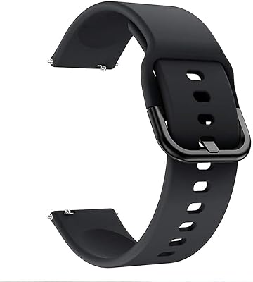 Bracelet/bracelet en silicone 20 mm pour huawei watch gt3 (42 mm), également compatible avec samsung galaxy watch 4, watch 3 (41 mm), active 3, active 2 (40 mm/44 mm), gear sport (noir 01).. DIAYTAR NIGERIA delivers more than products - we deliver affordable solutions within days.