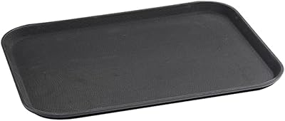 Rectangular Vag non non -slip plastic tray with rubber, size 37.5 cm x 50 cm, black.. Experience the convenience of online shopping with DIAYTAR NIGERIA's reliable 5-8 day delivery service.
