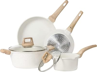 Set of non -stick pans and stoves, 4 -room granite non -stick kitchen battery with stoves and frying stoves (without pfoa or pfoa).. Experience hassle-free shopping with DIAYTAR NIGERIA's user-friendly platform and prompt delivery service.