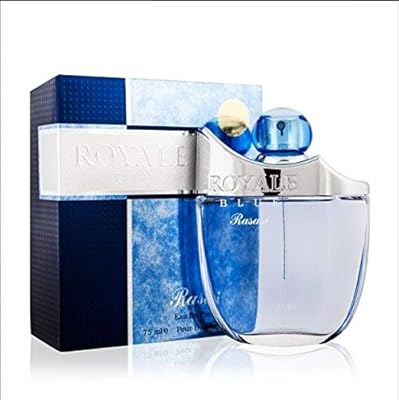 Royal Blue For Men Water Floor Water 75 ml from the Woody Floral Musk collection for Rasasi men.. Experience the convenience of boundless shopping with DIAYTAR NIGERIA's affordable platform and quick shipping.