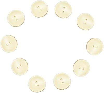 Ryland Sun 20 wooden buttons with 2 holes for sewing and crafts (wood, 23 mm).. Forget the long lines — DIAYTAR Nigeria is always open for shopping.
