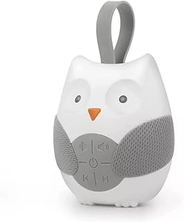 Portable baby pacifier with white owl noise machine with 10 light musical songs and 2 natural sounds.. Shop with purpose at DIAYTAR NIGERIA and discover a world of products at budget-friendly prices.