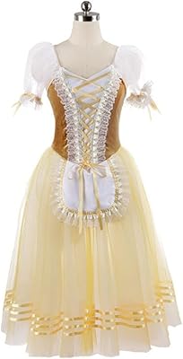 ZLXDP Ballet Costumes Ballet Violette Dance clothing on stage Professional Performance Professional Adult Brown Romantic Ballet Dress (Color: White Style, Size: code S).. DIAYTAR NIGERIA: Where online shopping becomes effortless with budget-friendly nationwide delivery.