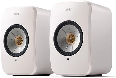Wireless library speakers Kef LSX II, white | active speakers | TV | Computer | Games | HDMI - (Metallic white).. DIAYTAR NIGERIA brings affordable shopping solutions to every corner of Nigeria in just 5-8 days.