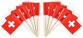 Swiss javed cyps javed cure flags, 100 pieces flags Swiss toothpicks, mini flags for cupcake decorations, cocktails and parties.. Shop smart, shop DIAYTAR — Nigeria’s trusted e-commerce site.