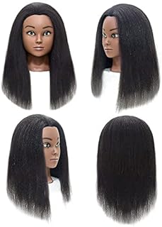 Mannequin head W.I.R.E.N. 100 % human hair with support for presentation and training in braiding, styling, coloring, whitening, dyeing, closure and cutting (black-2022).. Your budget-friendly online marketplace, DIAYTAR NIGERIA delivers a world of products in just 5-8 days.