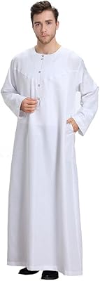 Long Thobe Dress for Men Islamic Dresses with Long Sleeping.. DIAYTAR NIGERIA: Putting quality products within reach of every Nigerian through our affordable marketplace.