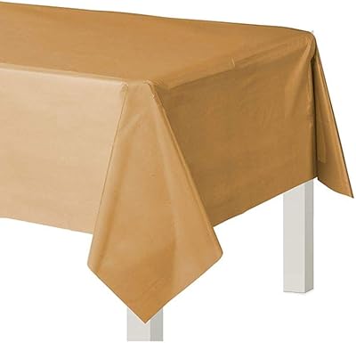 Party Time - Plastic layers disposable plastic for weddings and funerals of young girl life, 1 piece (54 x 108 inches) (gold).. Shop smarter with DIAYTAR NIGERIA's diverse marketplace and budget-friendly nationwide delivery.