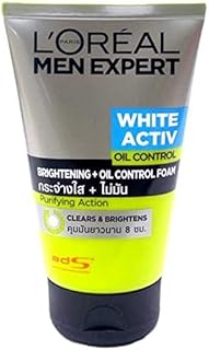 L'Oréal Paris Men Expert White Activ Oil Control Carbon Mousse, 100 ml.. DIAYTAR NIGERIA brings the marketplace to every Nigerian home with affordable prices and quick delivery.