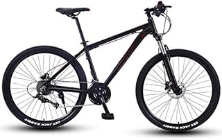 Solid mountain bike with large wheels, size 27.5 inches, overdrive aluminum frame for men and women (color: red, size: 27 speeds).. DIAYTAR NIGERIA combines the largest product selection with affordable prices and reliable delivery.