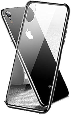 For iPhone XS Max Transparent telephone case with black frame with 6D tempered glass phone case 9am.. From tech to toiletries, DIAYTAR Nigeria delivers without delay.