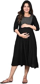 Neijin maternity dress for women, easy breastfeeding dress, western dress with zippers to breastfeed before and after pregnancy.. From daily deals to exclusive products — DIAYTAR Nigeria has you covered.