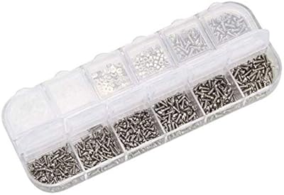 Viqilary 1100 pieces nut repair kits 12 sorts in stainless steel Small hexagonal assortment kit -Tournvis for sunglasses.. Your daily needs delivered to your door — DIAYTAR Nigeria style.