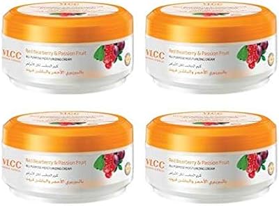 VLCC multi-use hydrating cream with red raspberry scent and passion fruit, 150 g (package of 4).. DIAYTAR NIGERIA brings the marketplace home to you with affordable prices and delivery in 5-8 days.