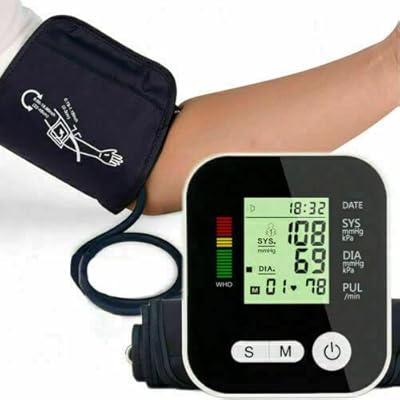 Large tensiometer for domestic use - Automatic digital tensiometer for the top of the arm and memory at 180 degrees (black).. DIAYTAR NIGERIA: Your partner in affordable online retail with reliable delivery across the nation.