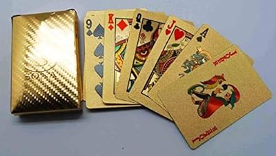 Gold plated playing cards.. DIAYTAR Nigeria: Where affordability meets speed and quality.