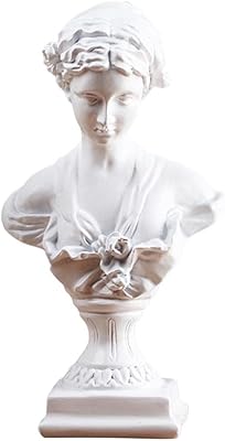 Statue of Bust of Greek Venus in resin, goddess figurines, gypsum portraits, decoration for the house, the living room, the office, table sculptures, art crafts, sketch practice - white.. DIAYTAR NIGERIA: Where shopping is a pleasure with affordable prices and reliable delivery service.