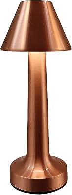 Badum Portable Table Lamp Rechargeable Wireless, Variable 3 -way intensity, touchscreen control, False golden metal, for bedroom, living room, dining room, restaurant, bar, hotel (pink gold).. DIAYTAR NIGERIA makes quality accessible with low prices and reliable 5-8 day nationwide delivery.