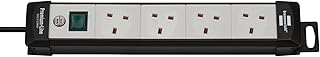 4 -way extension Prinnenstuhl Premium Line with 3 meter cable, black/light gray, light on/off switch, made in Germany.. Experience the DIAYTAR difference with our vast product selection and delivery within 5-8 days.