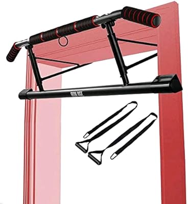 Traction bar for iron door - tilted handle, home exercise equipment - Traction bar with short upper bar and additional suspension straps (suitable for almost all doors).. DIAYTAR NIGERIA: Where affordable online shopping meets reliable delivery across Nigeria.