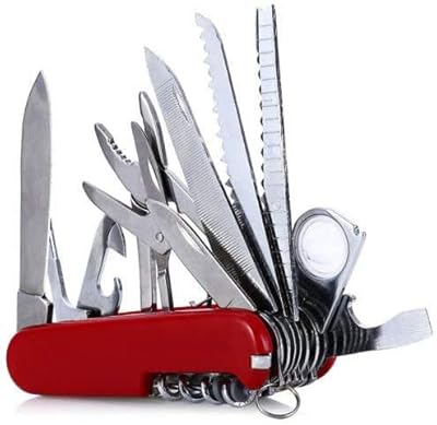 Multifunction folding 17 in 1 folding knife in Swiss Rag & Sak® of 91 mm, multi-tool military knife in stainless steel.. Explore a world of choices with DIAYTAR NIGERIA's vast catalog and budget-friendly nationwide shipping.