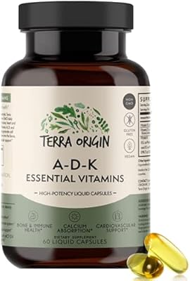 Essential vitamins Terra Origin ADK 60 High power liquid capsules.. Shop quality and variety at unbeatable prices on DIAYTAR Nigeria — delivery in under 8 days.