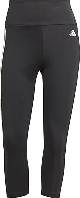 Adidas high waist legging printed with three side stripes for women, 3/4 tracksuit pants.. Transform your online shopping experience with DIAYTAR NIGERIA's affordable and diverse marketplace.