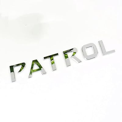 Chrome front hood stickers with Patrol logo for Nissan Patrol Y61 Y62 Armada Platinum Nismo XE VTC, Accessories (Patrol logo).. DIAYTAR NIGERIA: Where value meets variety with reliable nationwide delivery in under 8 days.